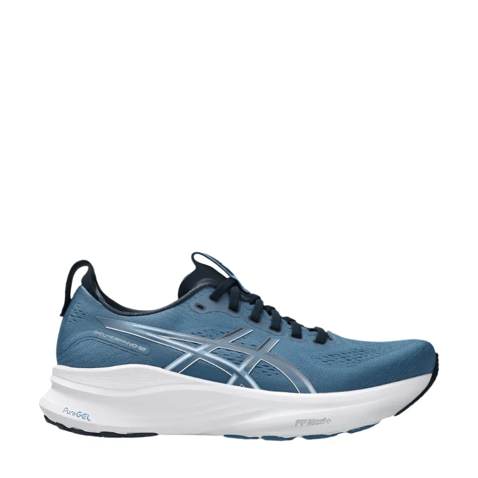 ASICS Men's GEL-KAYANO 32 Running Shoes in Winter Sea/Midnight AW25 warm weather