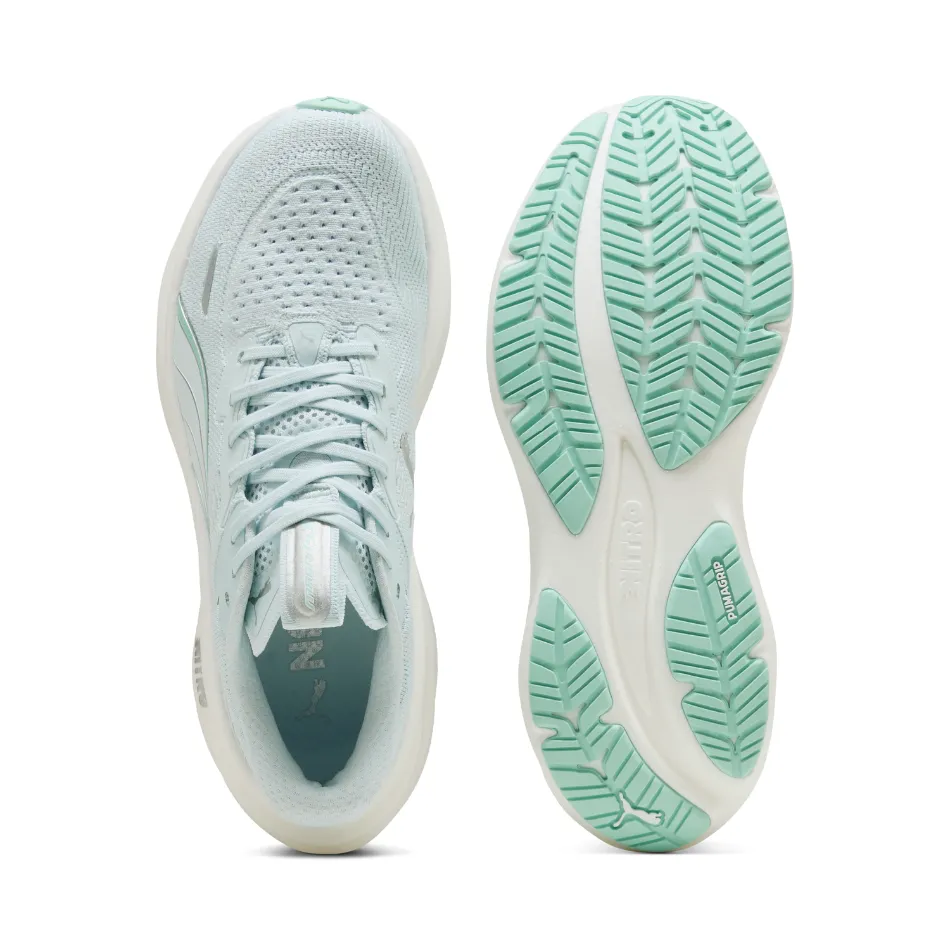 high - jump shoes PUMA Women's Magnify NITRO 3 Running Shoes in Sea Glass/Mint Melt AW25