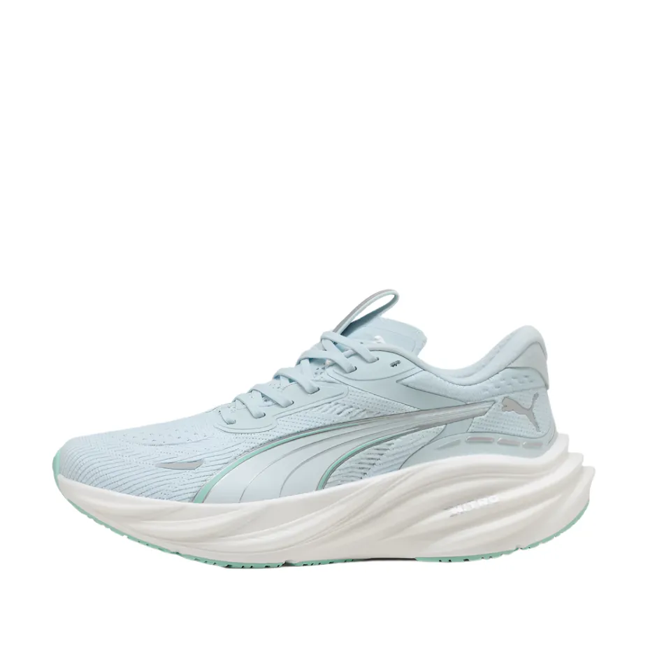 well - ventilated competitive running shoe function PUMA Women's Magnify NITRO 3 Running Shoes in Sea Glass/Mint Melt AW25
