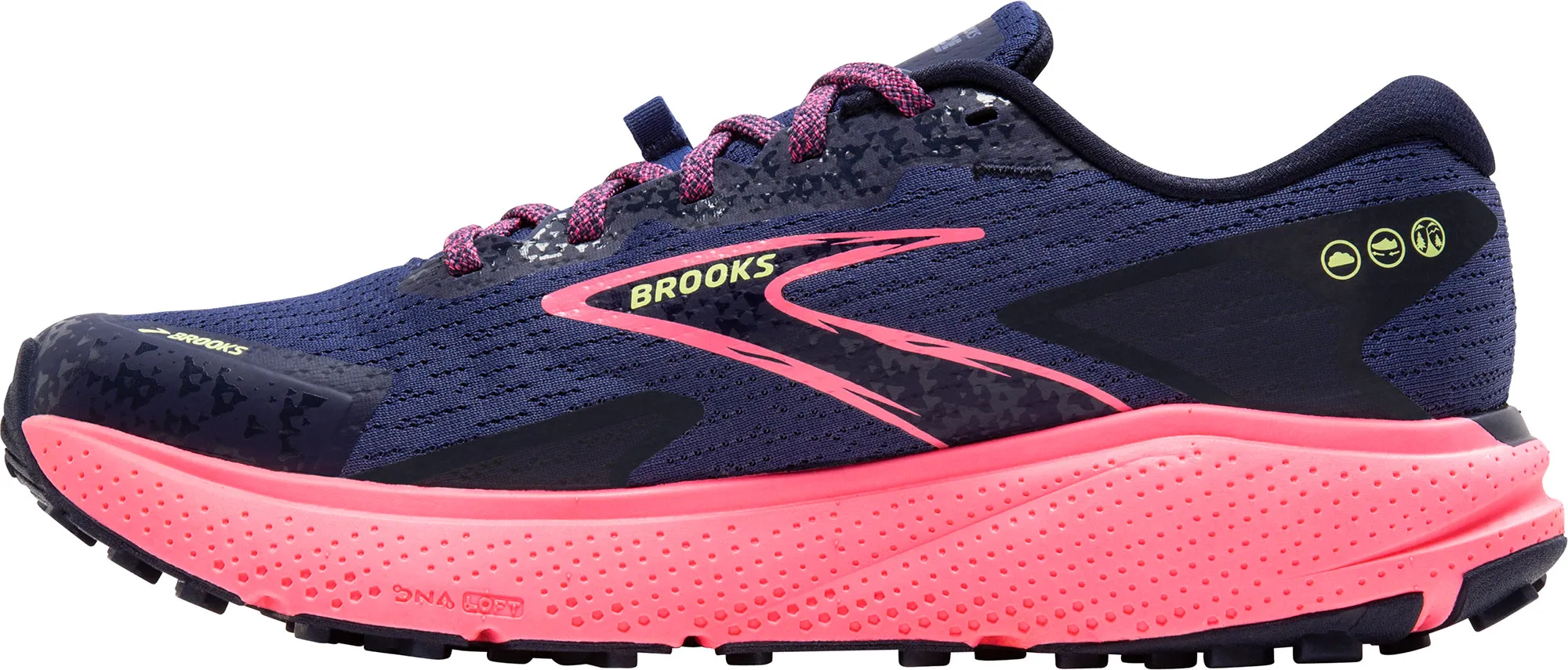 Brooks Divide 5 Womens Trail Running Shoes - Blue Built to keep up with fast-paced dynamic routines synthetic leather