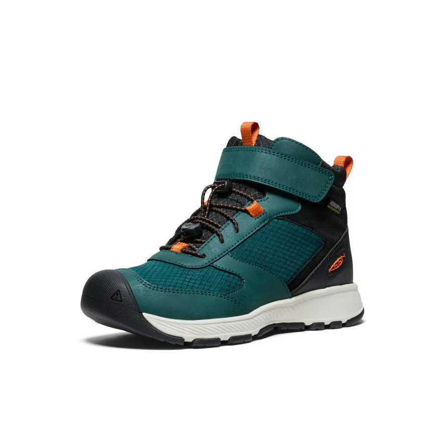 Big Kids' Skua Waterproof Boot  |  Ponderosa Pine/Gold Flame Elastic laces