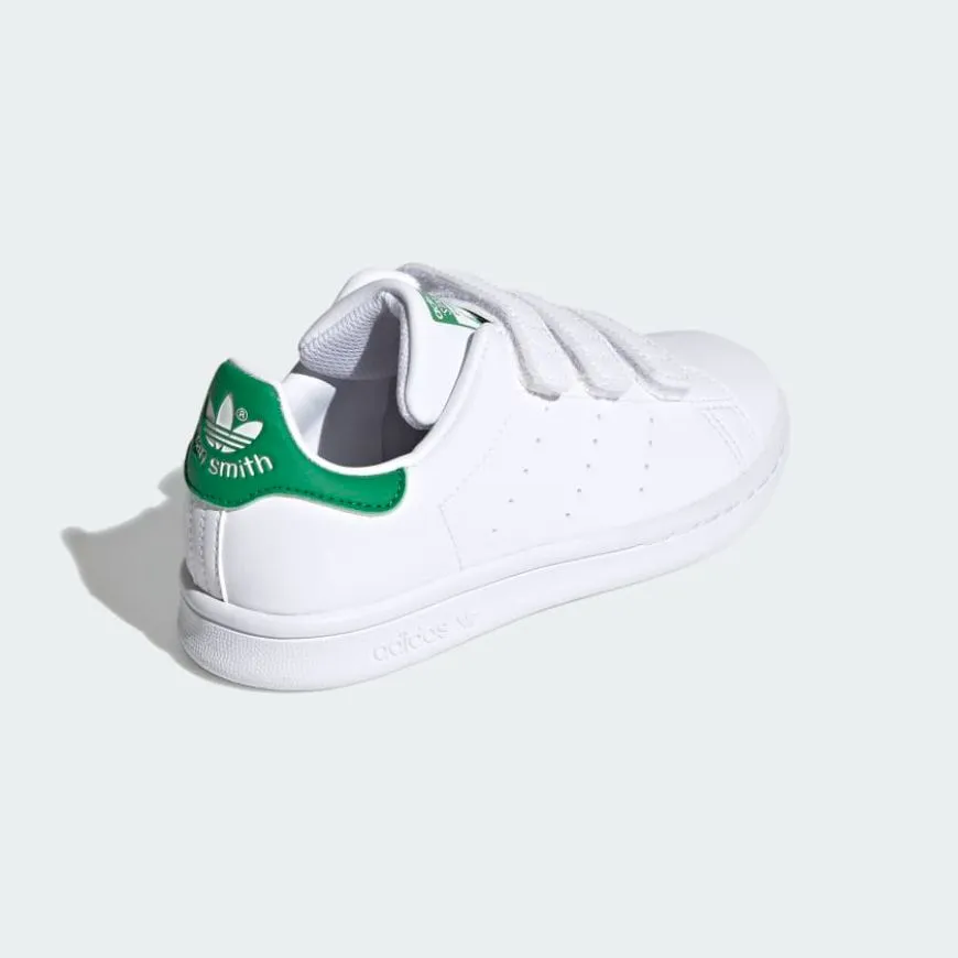Adidas Stan Smith Ps Original Shoes White/Green Run Free Palm Base