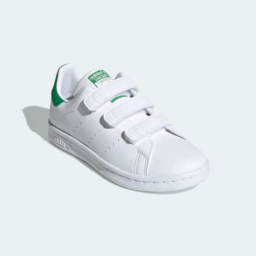 Adidas Stan Smith Ps Original Shoes White/Green Shock Resistant