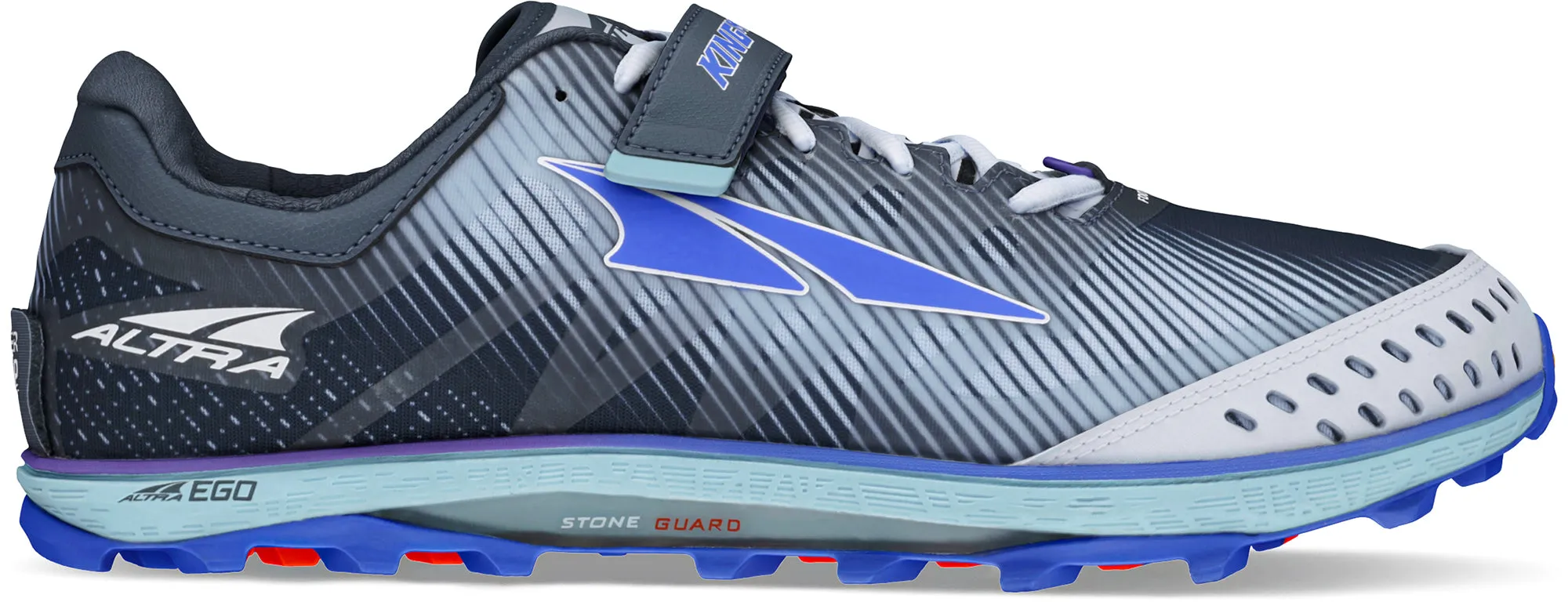Altra King MT Mens Trail Running Shoes - Blue Rebound Power Full Motion