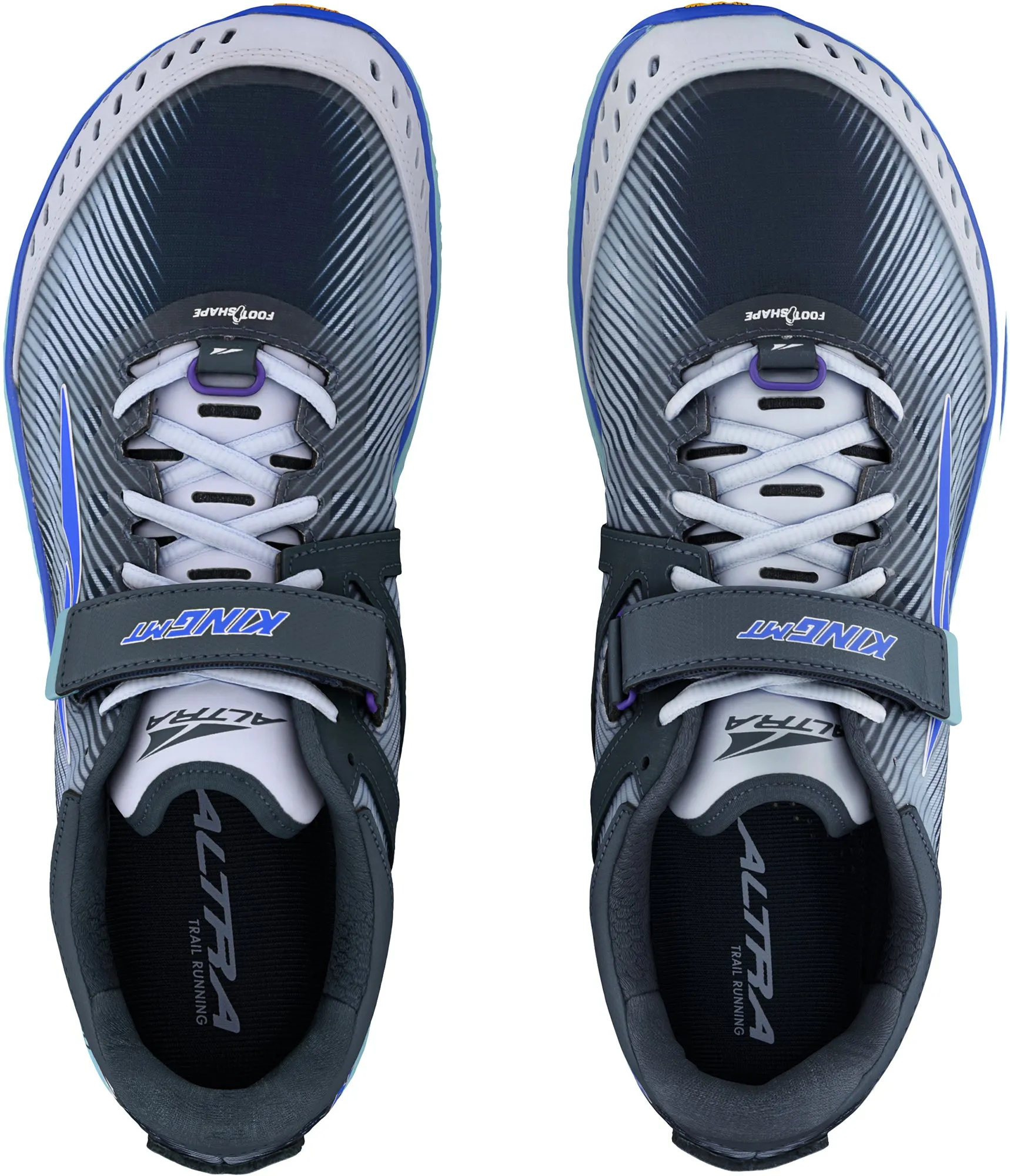 Altra King MT Mens Trail Running Shoes - Blue Materials are chosen for breathability and endurance
