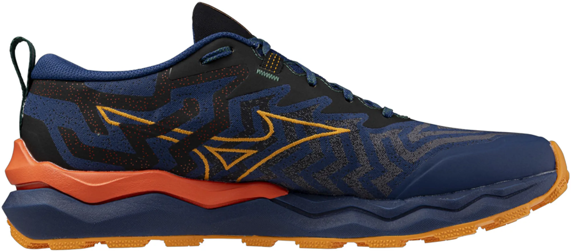 Mizuno Wave Daichi 8 Mens Trail Running Shoes - Blue Breathable Support Core Movement