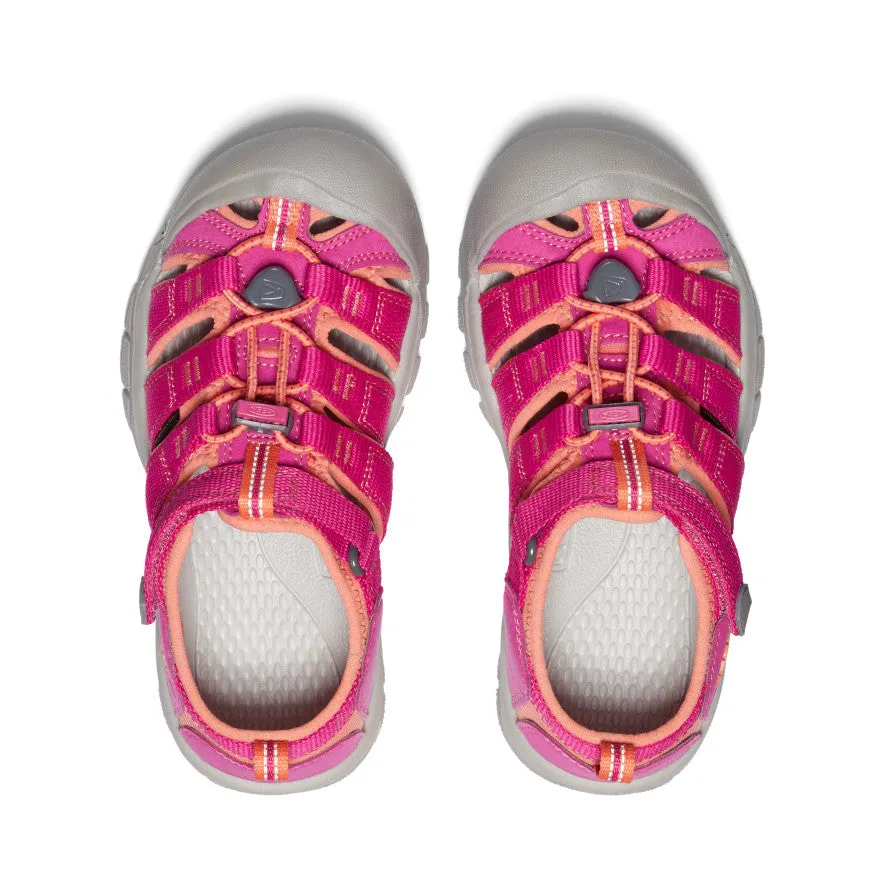 Big Kids' Newport H2  |  Verry Berry/Fusion Coral Muscle Build Midsole arch structure limits over-flexion during drills