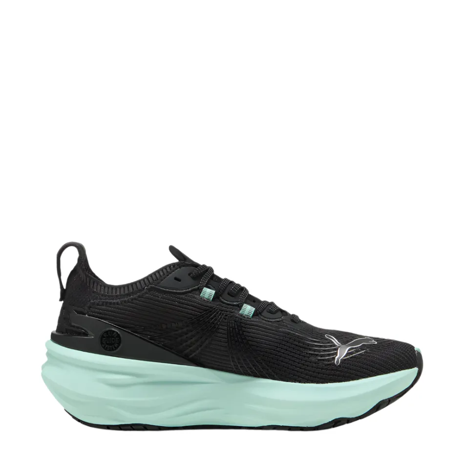 long - distance running footwear PUMA Women's Foreverun NITRO 2 Running Shoes in PUMA Black/Mint Melt AW25