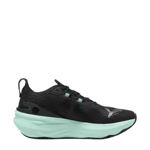 PUMA Women's Foreverun NITRO 2 Running Shoes in PUMA Black/Mint Melt AW25 Secure - fit Flexible Construction