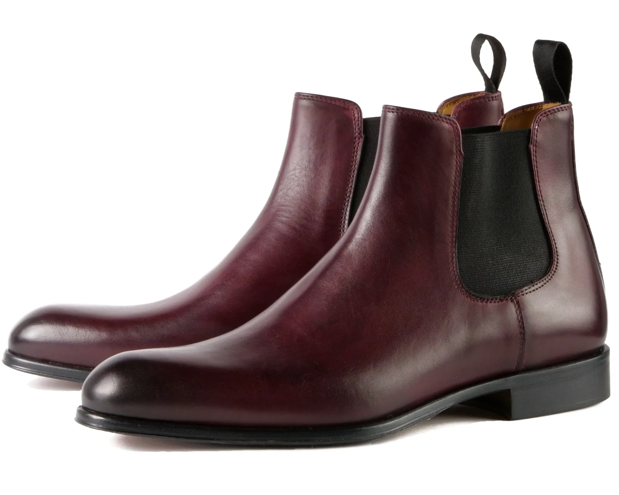 Milan Chelsea Boot Oxblood Ankle Height Everyday Wear Boots