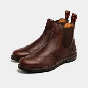 On-The-Go Ready Timeless Leather MITTON // CHESTNUT GRAINED