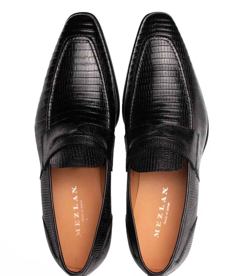 Body Balance Style: Mayor Lizard Penny Loafer Black