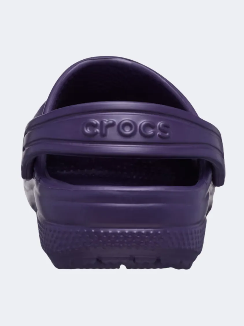Comfort Padding Shine Tone Crocs Classic Clog Infant Unisex Lifestyle Slippers Dark Iris Purple