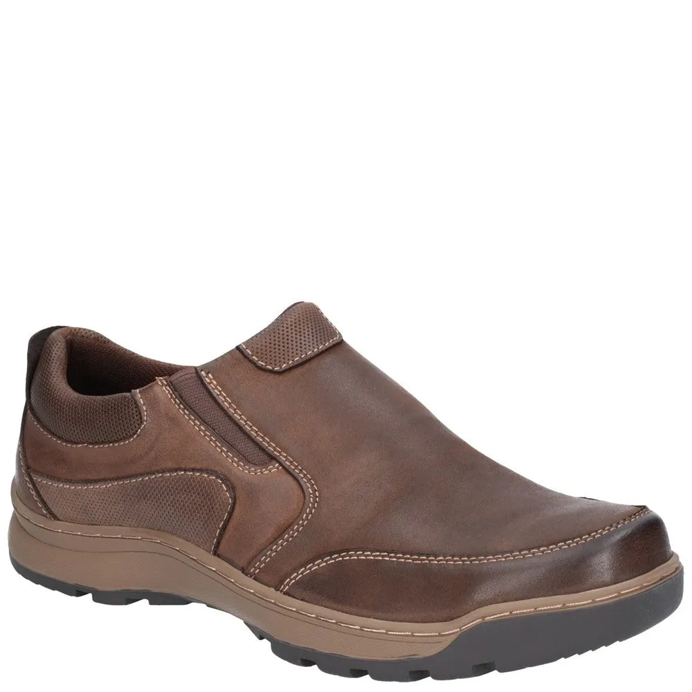 Urban Ease Brown Jasper Slip-On Trainers