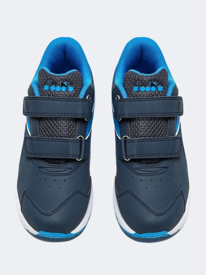 Angel Mood Court Fast Diadora Falcon Sl V 4 Ps-Boys Running Shoes Blue/Navy/White