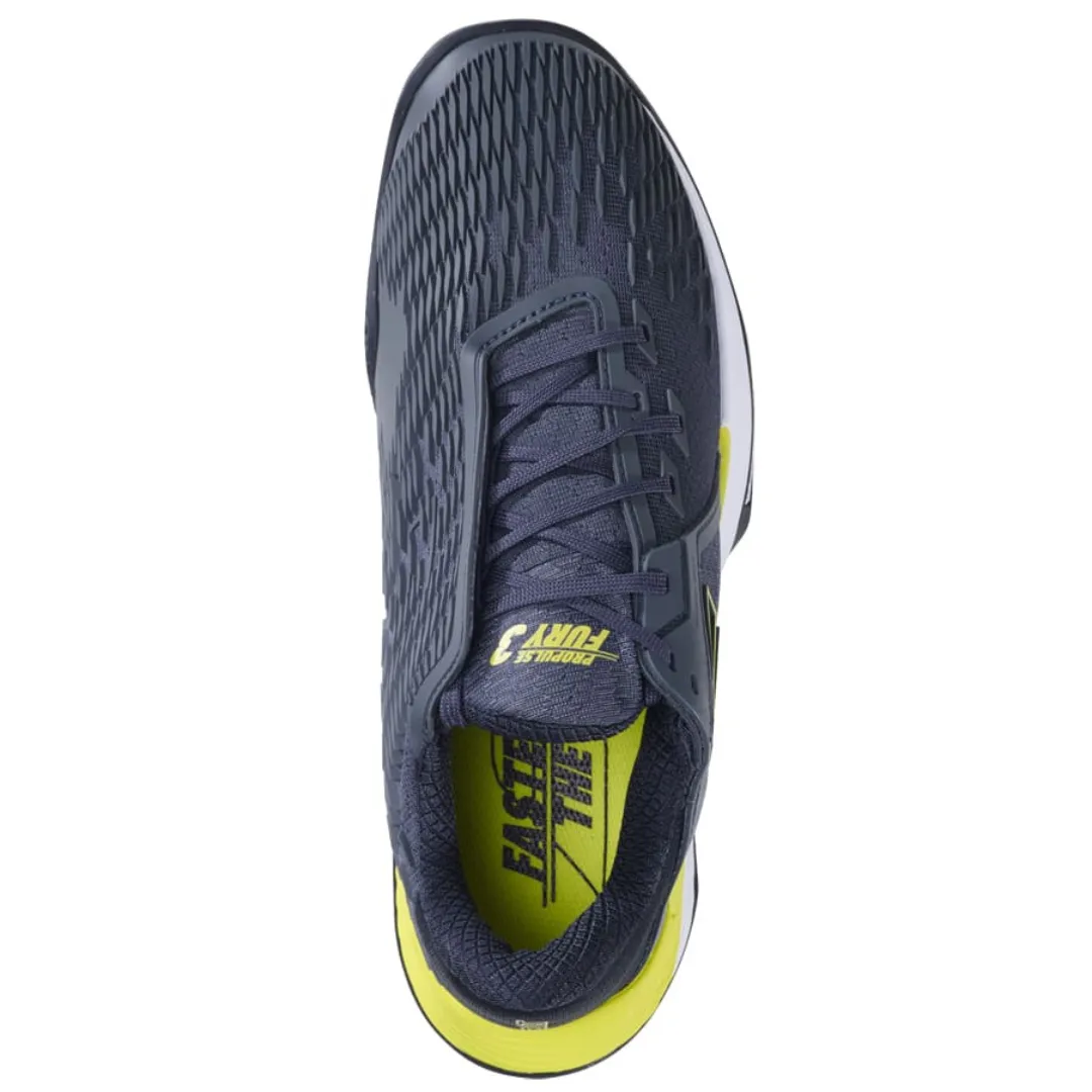 Babolat Propulse Fury 3 Clay Men Tennis Shoes - Grey/Aero Daily Commute Fit Comfort