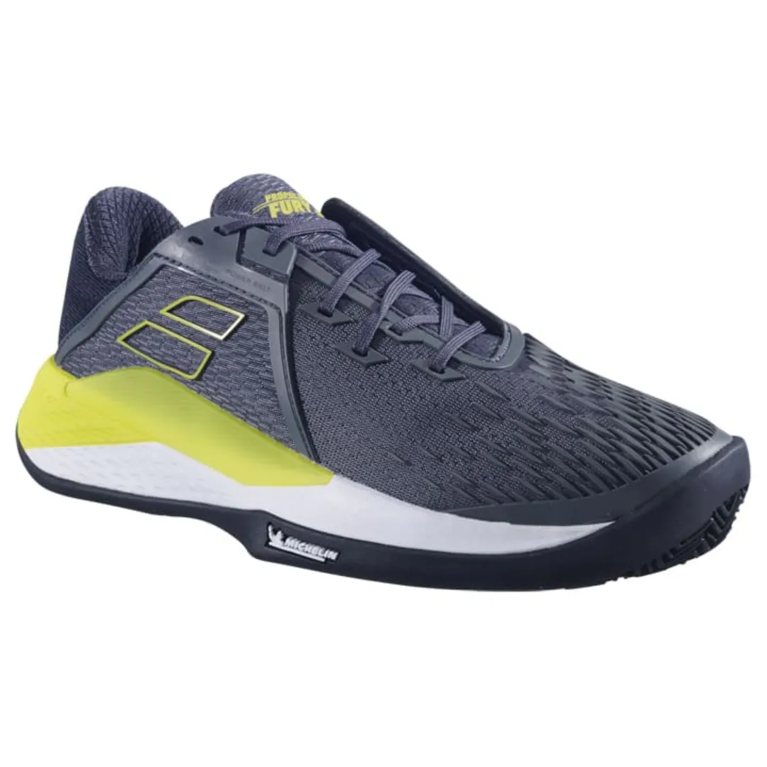 PU midsole Babolat Propulse Fury 3 Clay Men Tennis Shoes - Grey/Aero