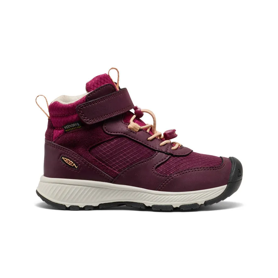 Little Kids' Skua Waterproof Boot  |  Fig/Peach Fuzz Sock Like Midsole density balances softness and support