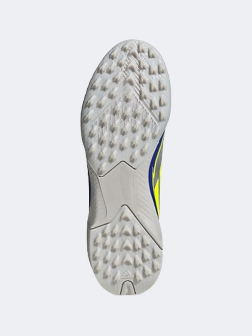 Adidas F50 League Tf Messi Kids Football Shoes Silver/Yellow/Blue badminton boots
