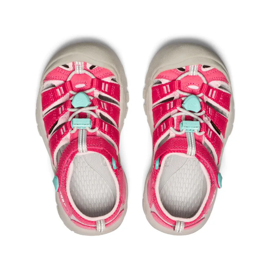 Little Kids' Newport H2  |  Raspberry/Giggle Pink Upper overlay adds light structure and containment fitness gear