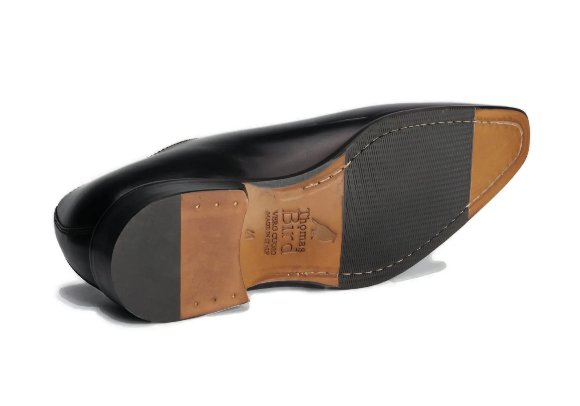 Benson Wholecut Oxford Black Leather Comfort