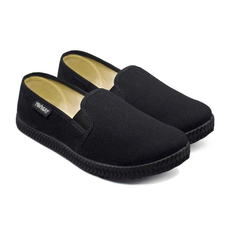 Tomcat Slip On Canvas Shoes - Black (29-36) sports shoes