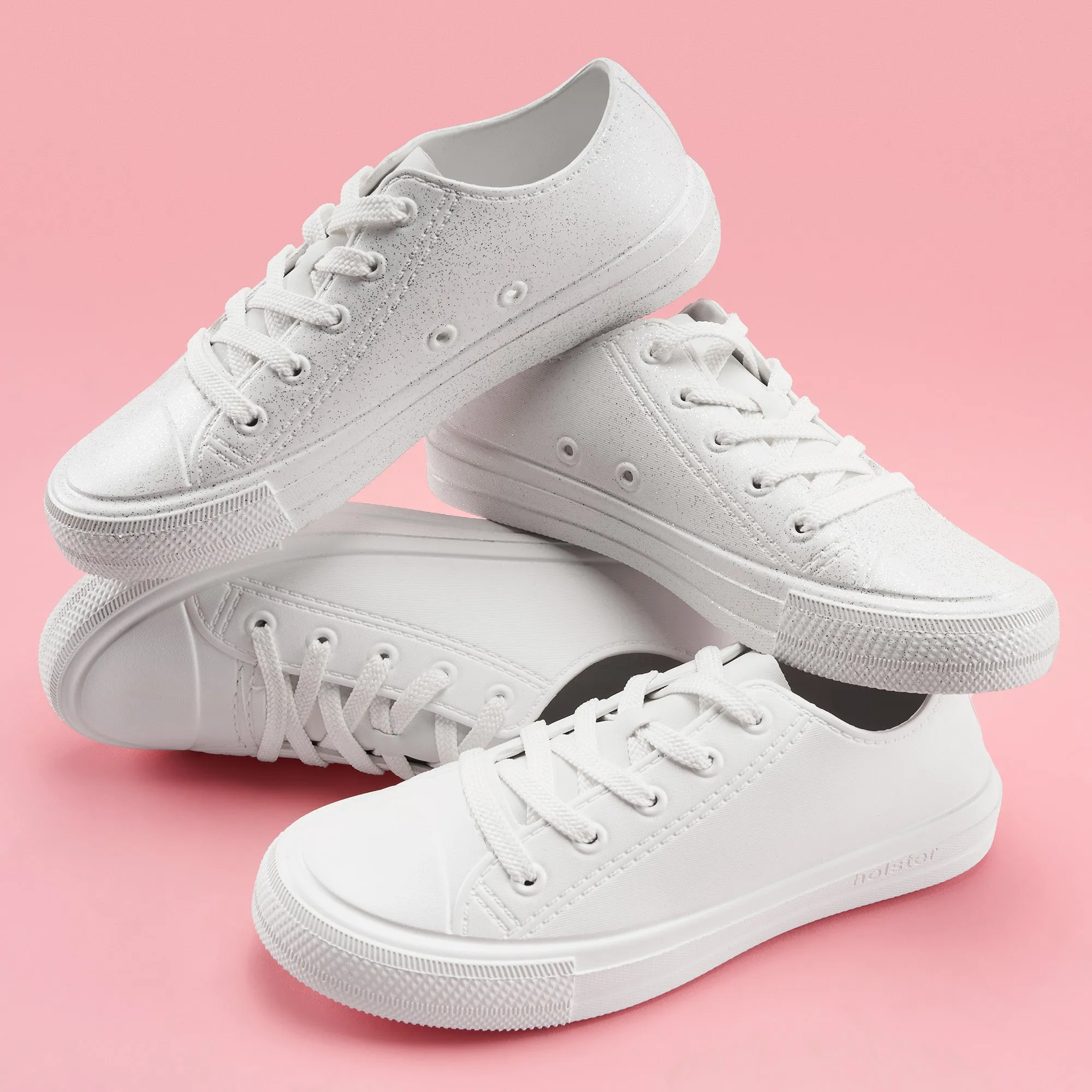 Connie - White Glitter Classic Appeal
