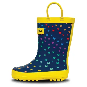 Scattered Hearts Shiny Rainboot Comfort Cushion