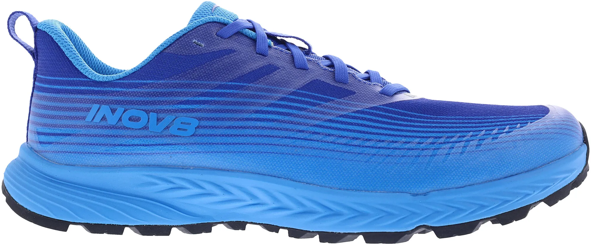 Streamlined Foot Freedom Inov8 TrailFly Speed WIDE FIT Mens Trail Running Shoes - Blue