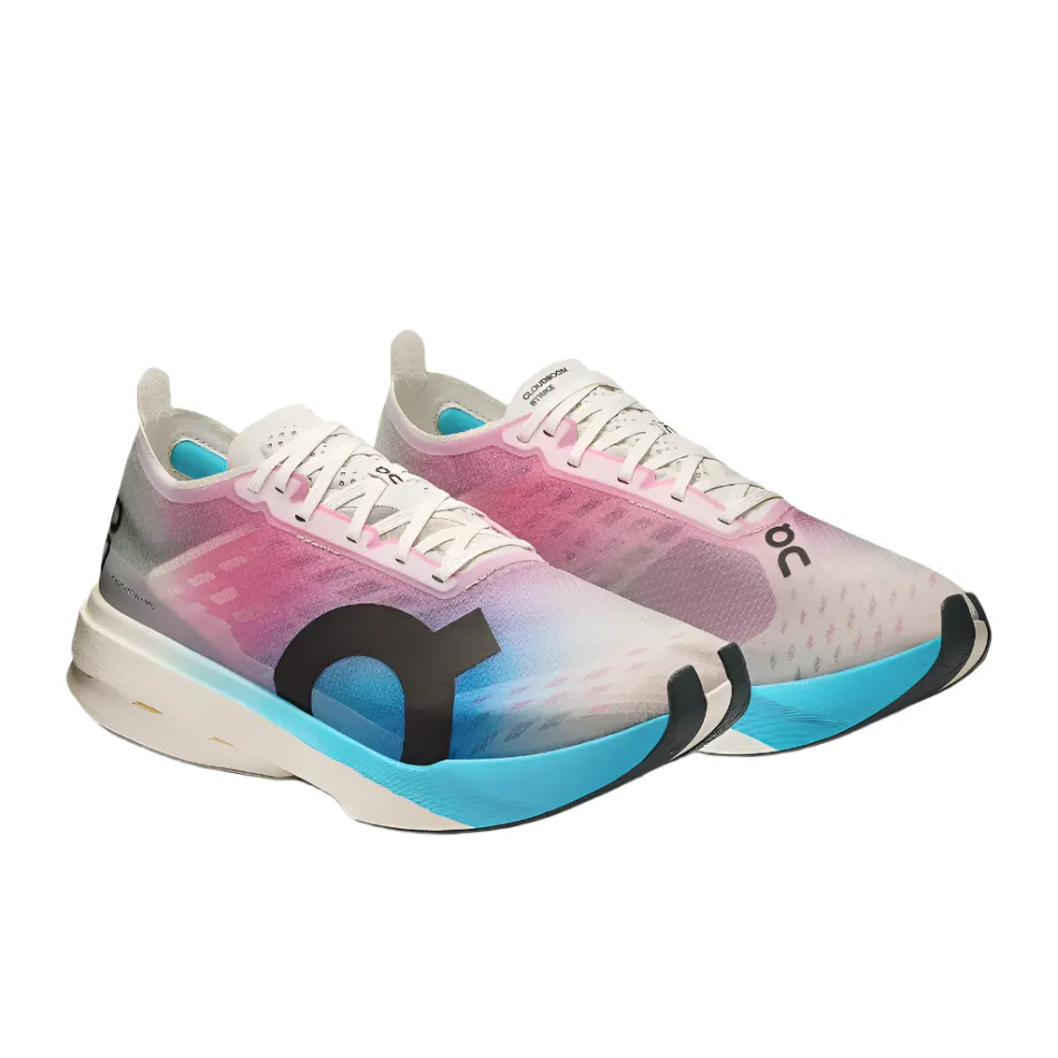 On Women's Cloudboom Strike Running Shoes in White/Horizon AW25 running for a way to stay confident