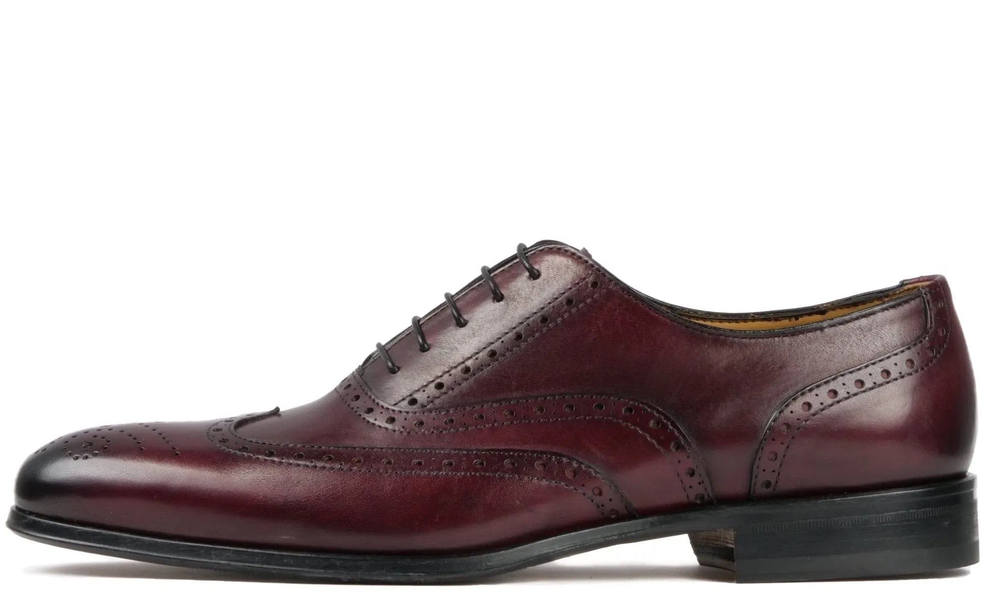 Classic Style Reliable Comfort Cambridge Wingtip Oxford Brogue Oxblood