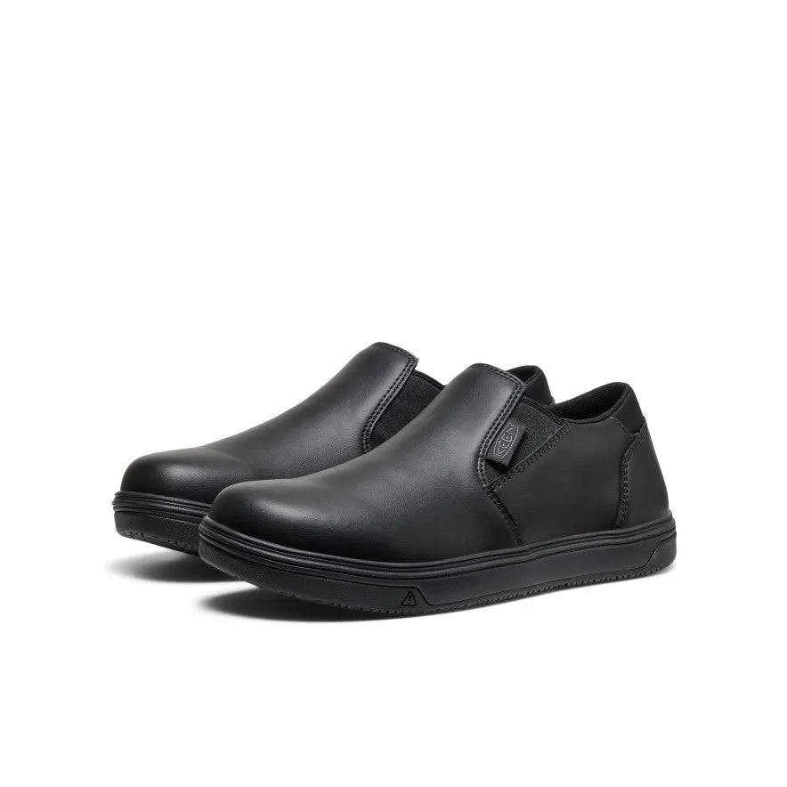 Zen Step Men's Kenton Shift WTX Work Shoe (Soft Toe)  |  Black/Black