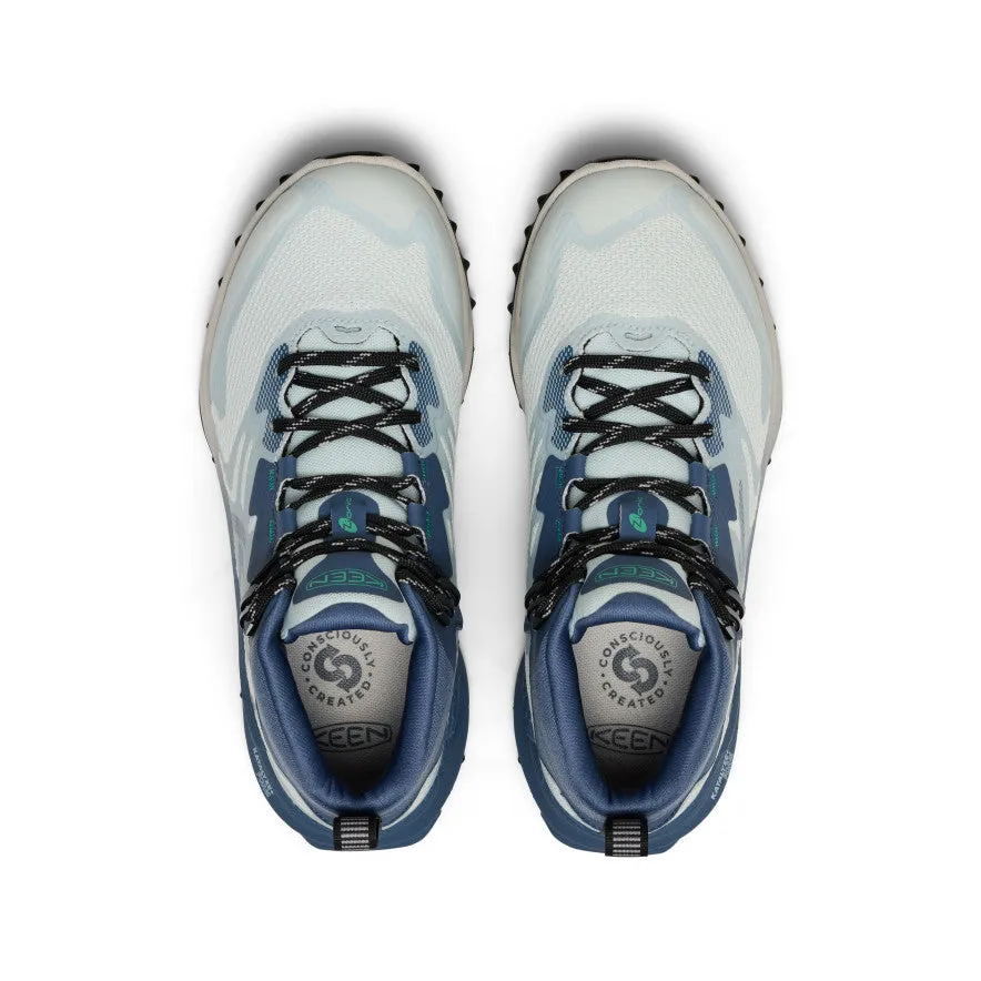 slow walk Padded Tongue Women's Zionic NXT Waterproof Hiking Boot  |  Ballad Blue/Winter Green