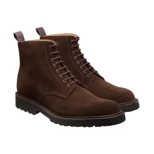 Kelso Dark Brown Suede Sleek Office Profile