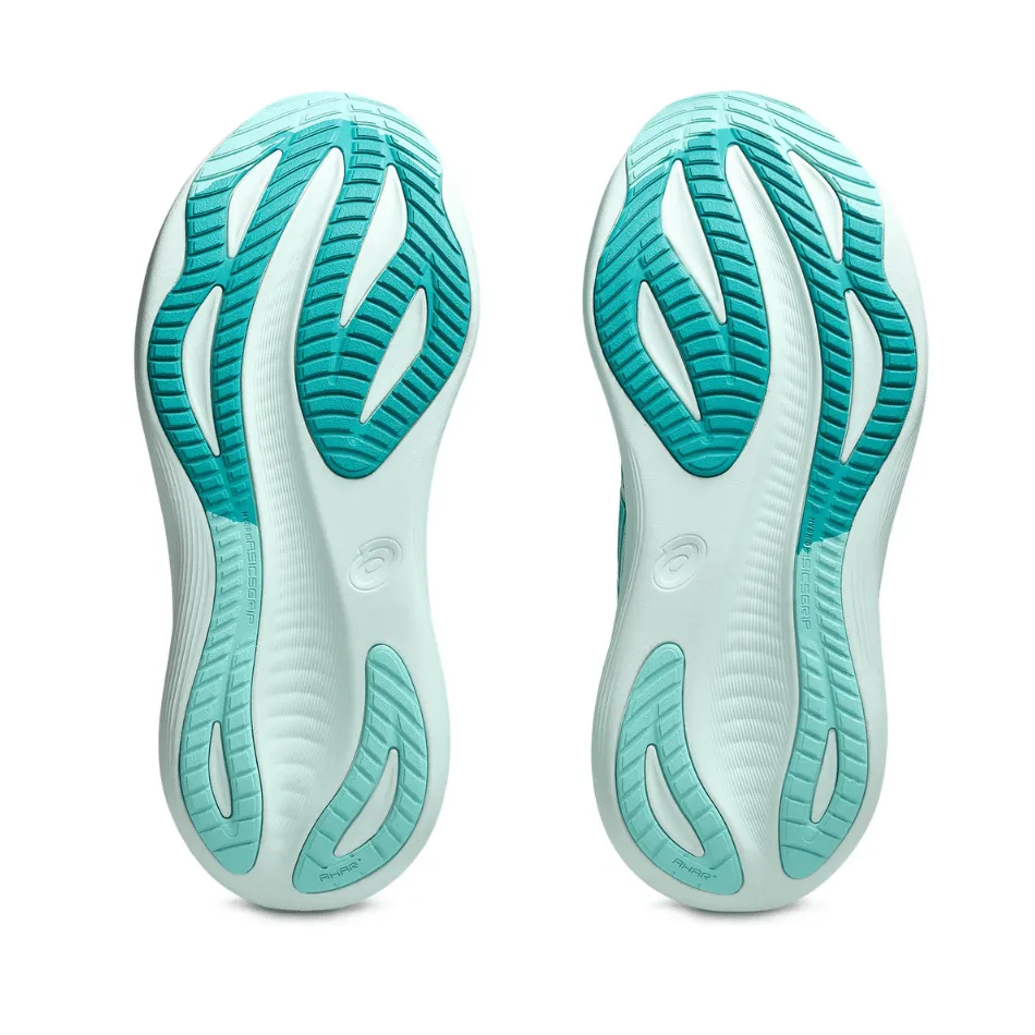 Soft Cushioning ASICS Women's GEL-NIMBUS 27 Running Shoes in Wave Teal/Illuminate Mint SS25