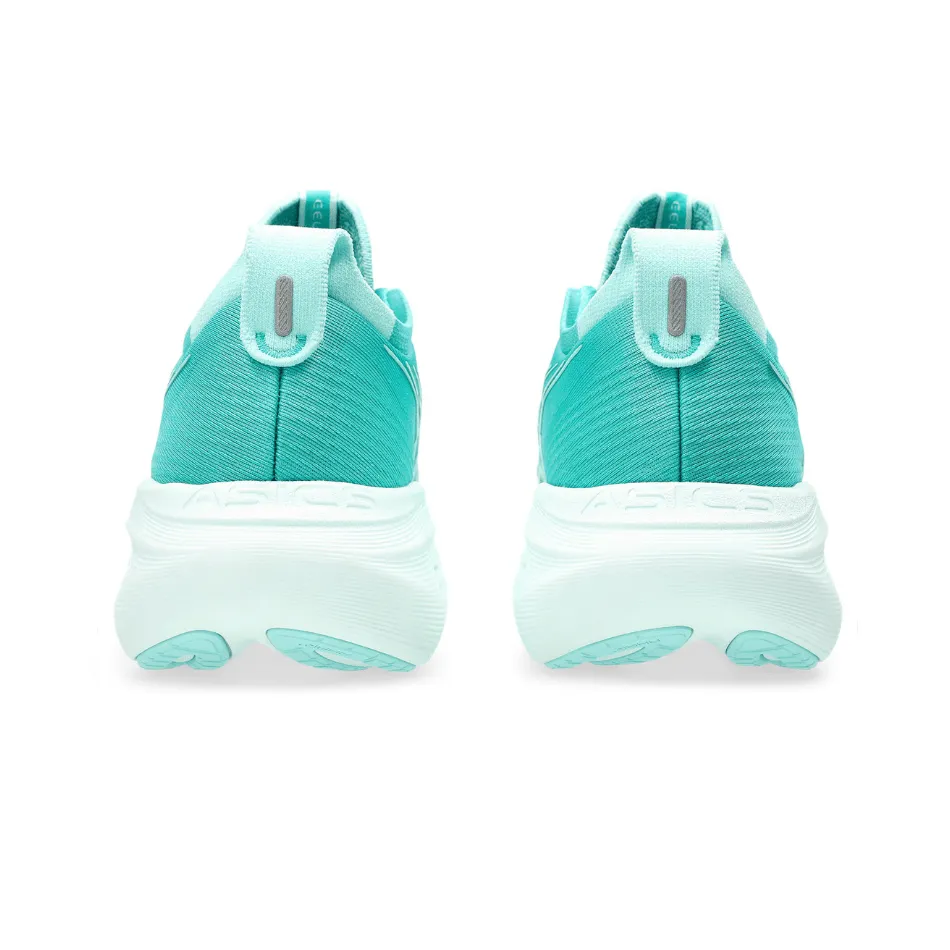 running for coordination ASICS Women's GEL-NIMBUS 27 Running Shoes in Wave Teal/Illuminate Mint SS25