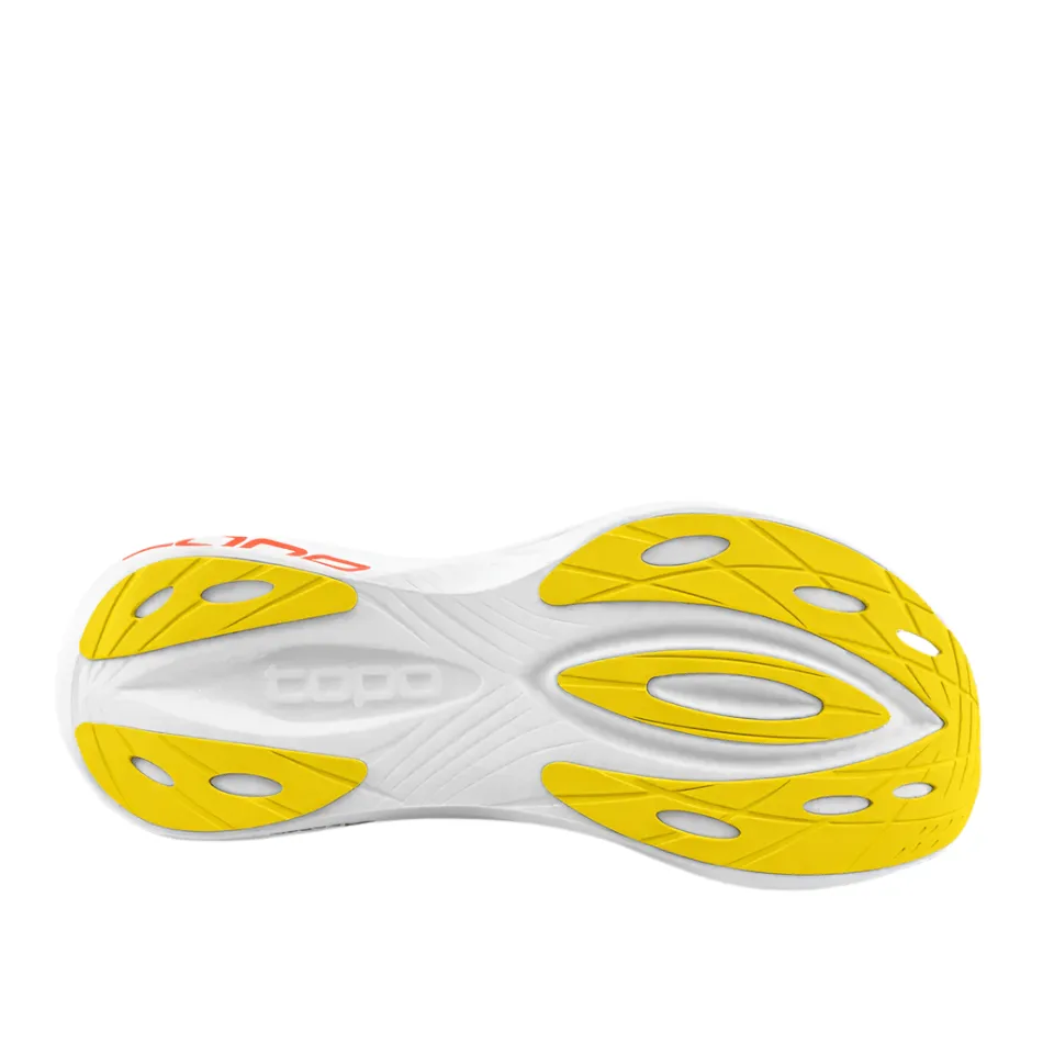Topo Men's Specter 2 Running Shoes in White/Sunset SS25 Brooks Ghost Running Technology