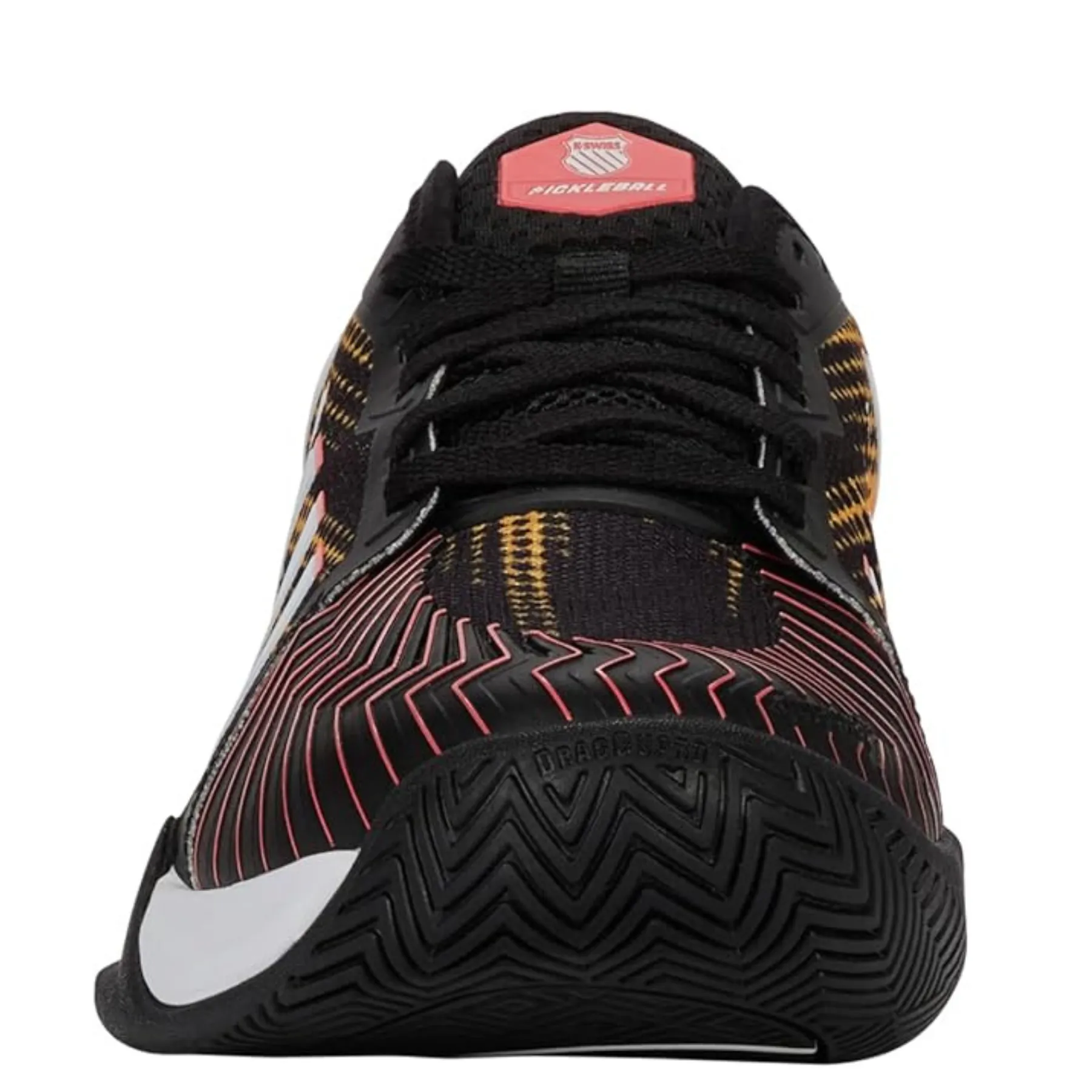 Slip Resistant Stylish Design K-Swiss Pickleball Supreme Mens Shoe - Black/Dubarry