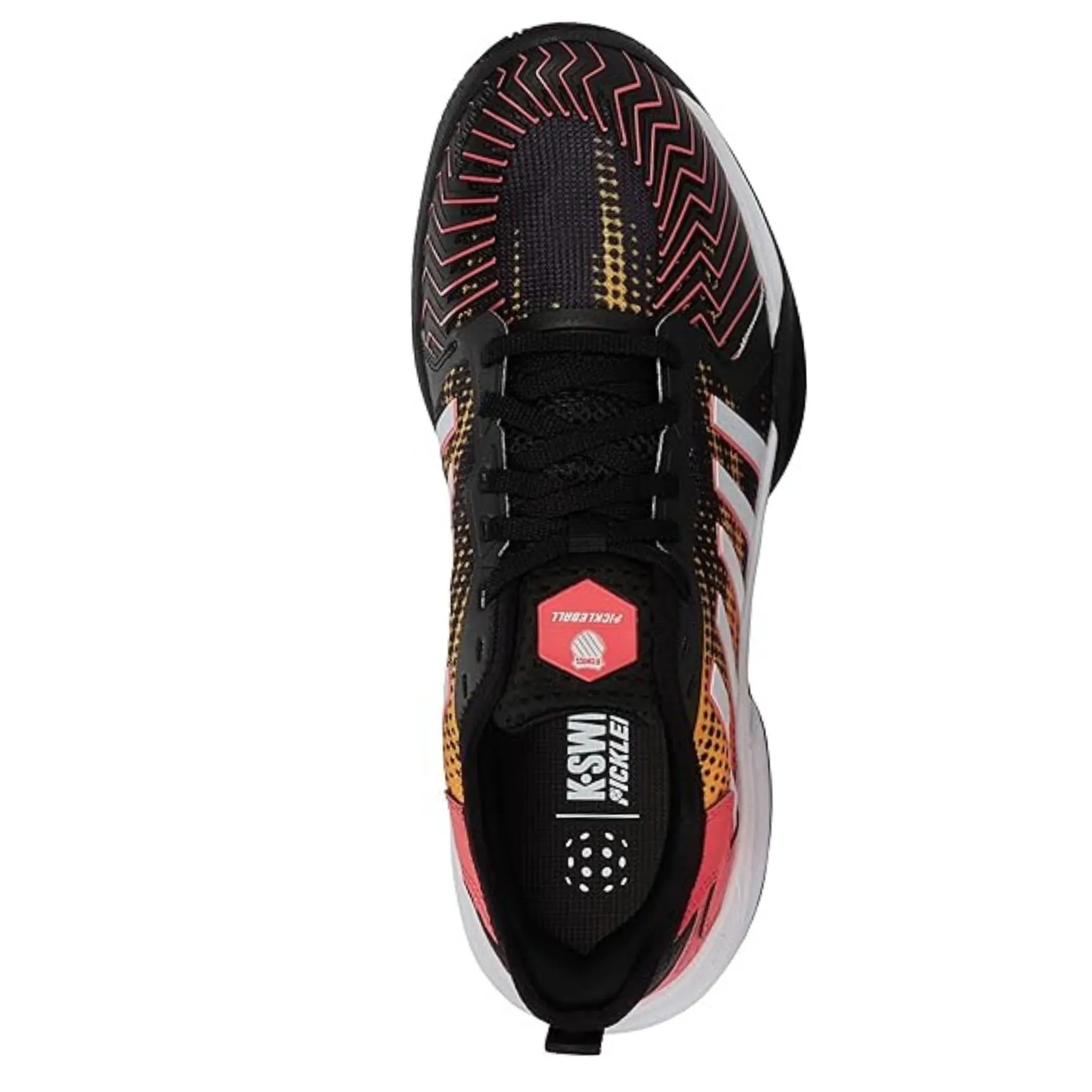 Urban Fit Ergonomic Fit K-Swiss Pickleball Supreme Mens Shoe - Black/Dubarry