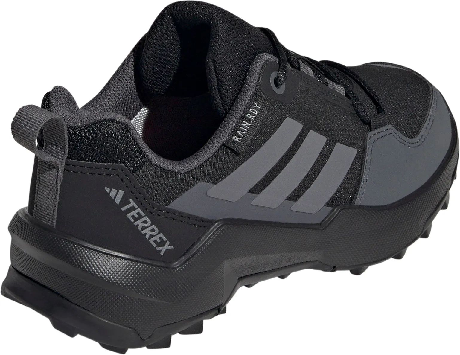 Heavy Impact Fit adidas Terrex AX4R RAIN.RDY Junior Walking Shoes - Black