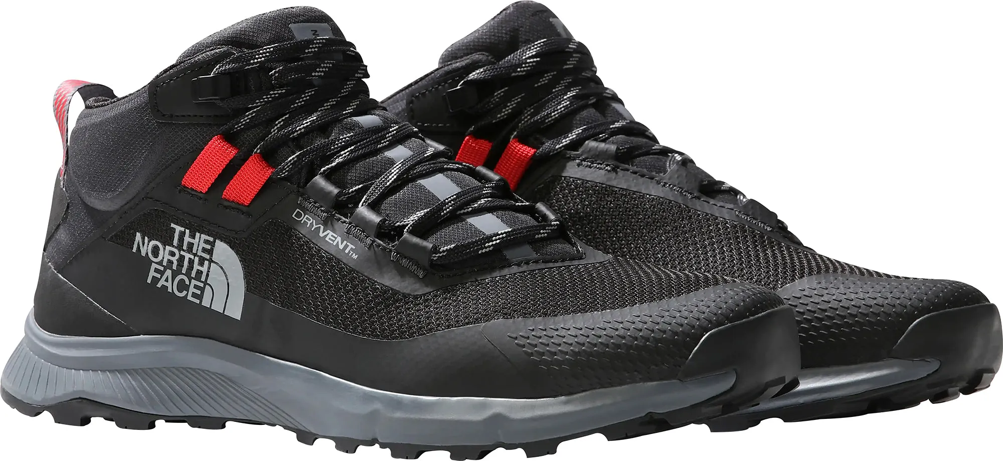 The North Face Cragstone Mid Waterproof Mens Walking Boots - Black Stable Footing Removable insole