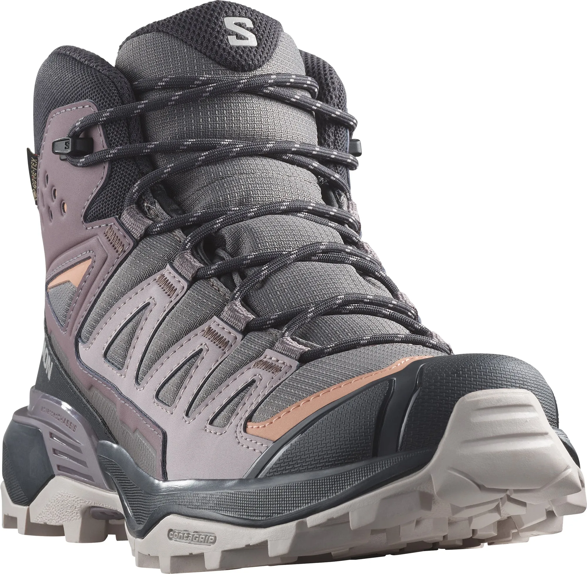 Salomon X Ultra 360 Mid GORE-TEX Womens Walking Boots - Grey Base Support Quick Walk