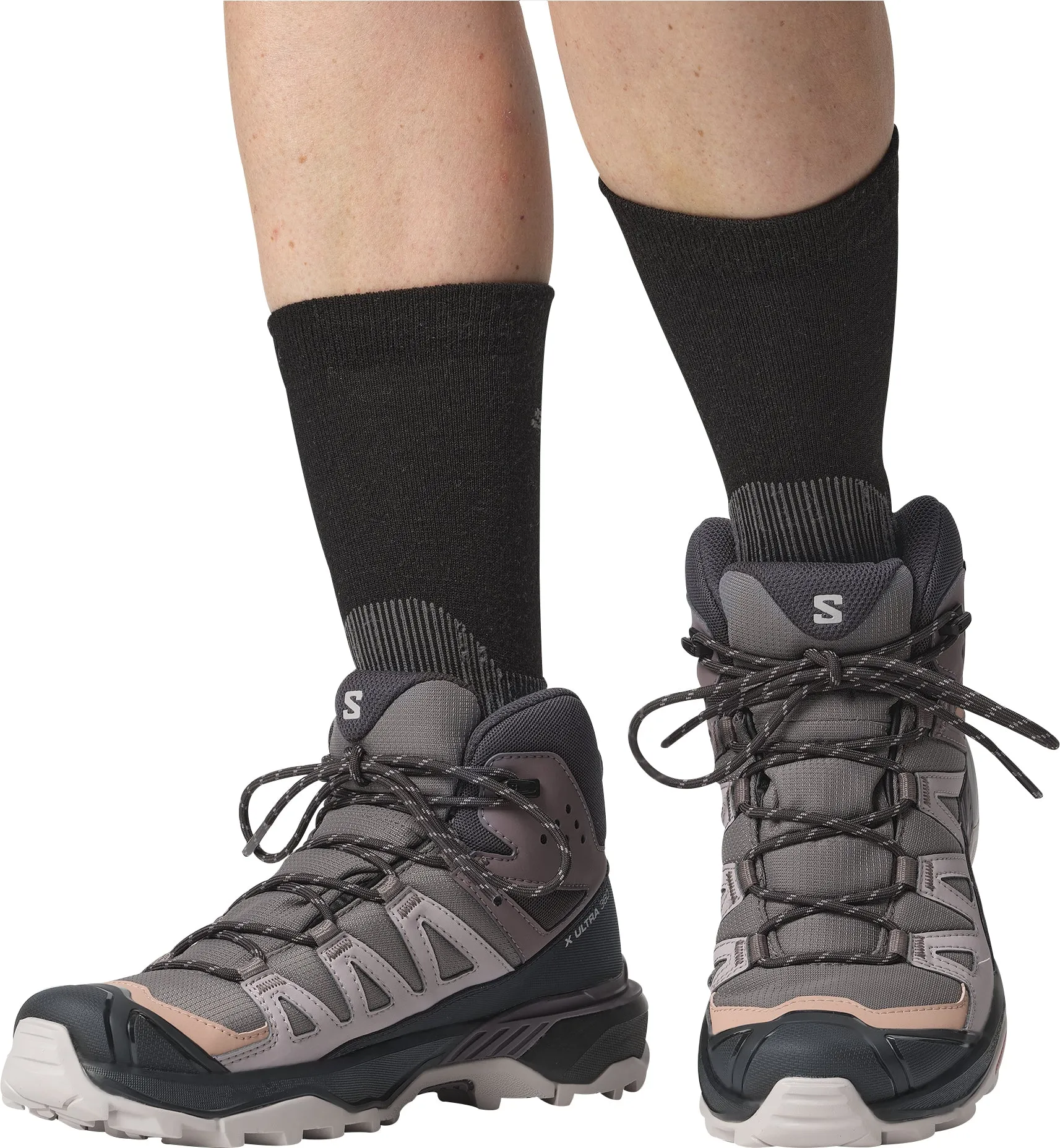 Salomon X Ultra 360 Mid GORE-TEX Womens Walking Boots - Grey Comfort Lock High Traction