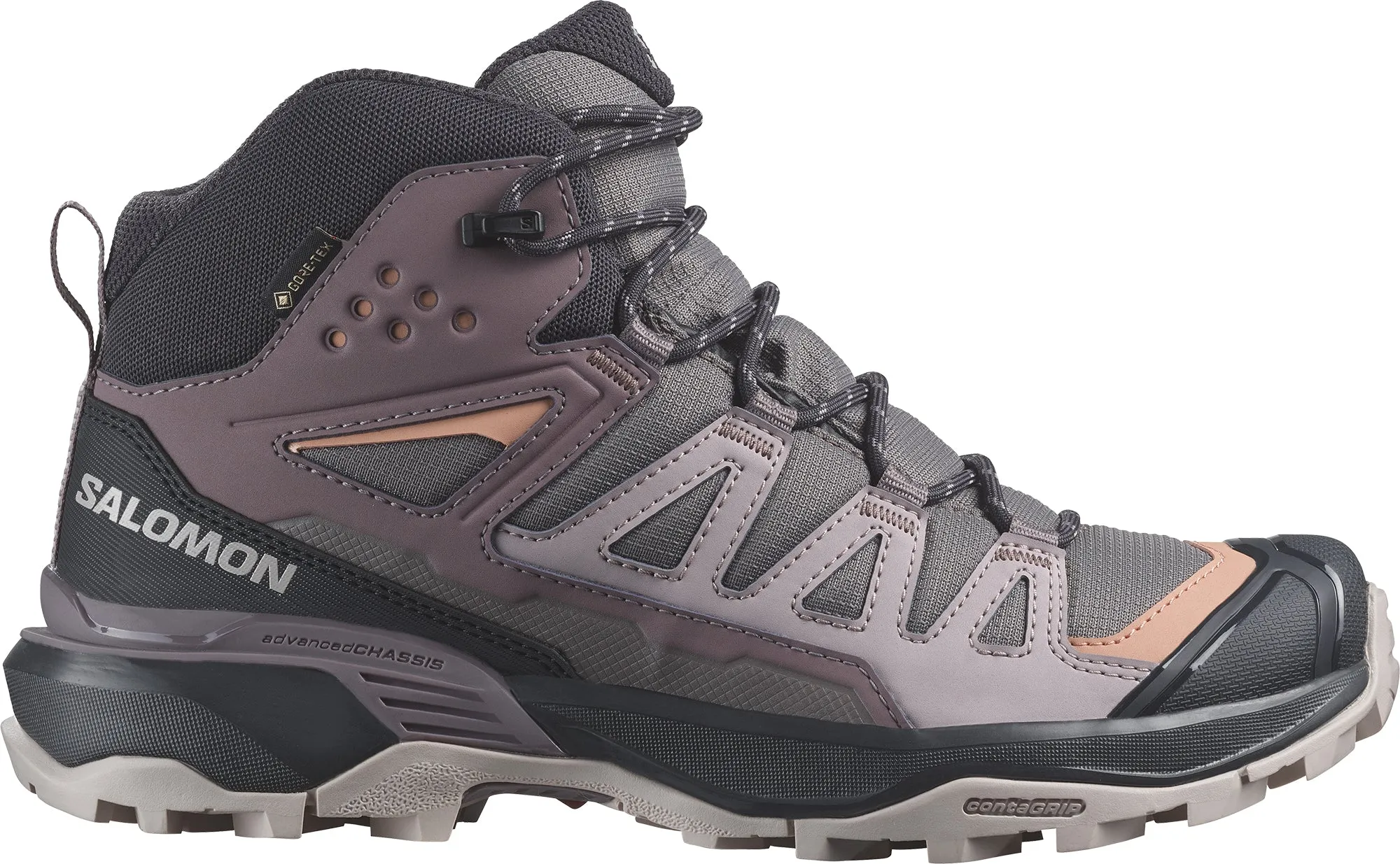 All-Terrain Gear Endurance Hiking Salomon X Ultra 360 Mid GORE-TEX Womens Walking Boots - Grey