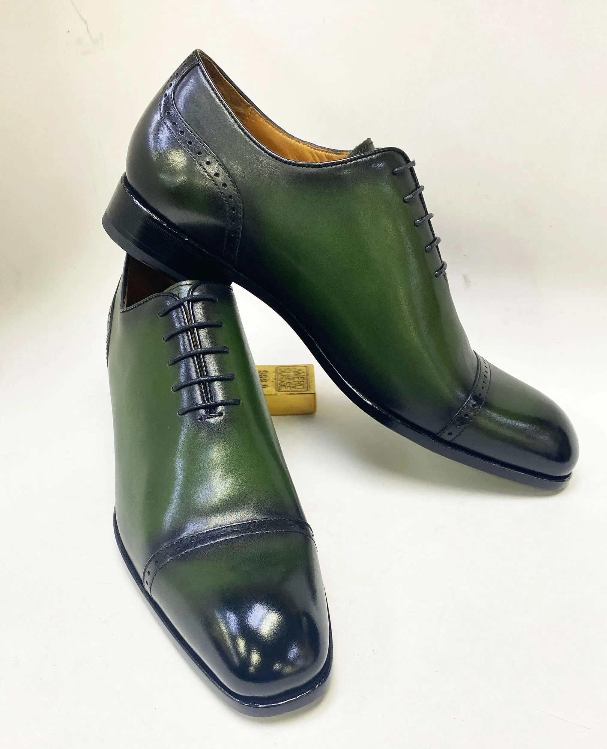 Style: 2234-1233-Green synthetic leather