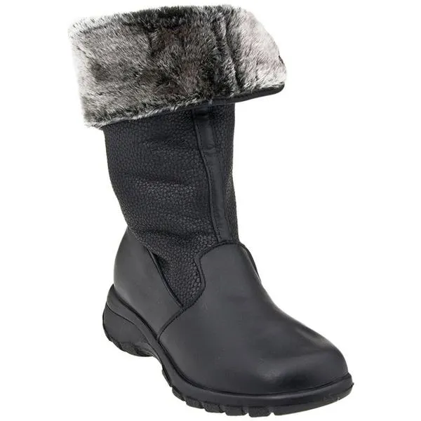 Toe Warmers Shelter Waterproof Boot Black Leather (Women's) Foot Traction