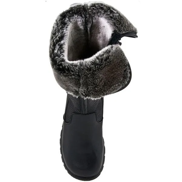 Insulated Comfort Winter Path Toe Warmers Shelter Waterproof Boot Black Leather (Women's)