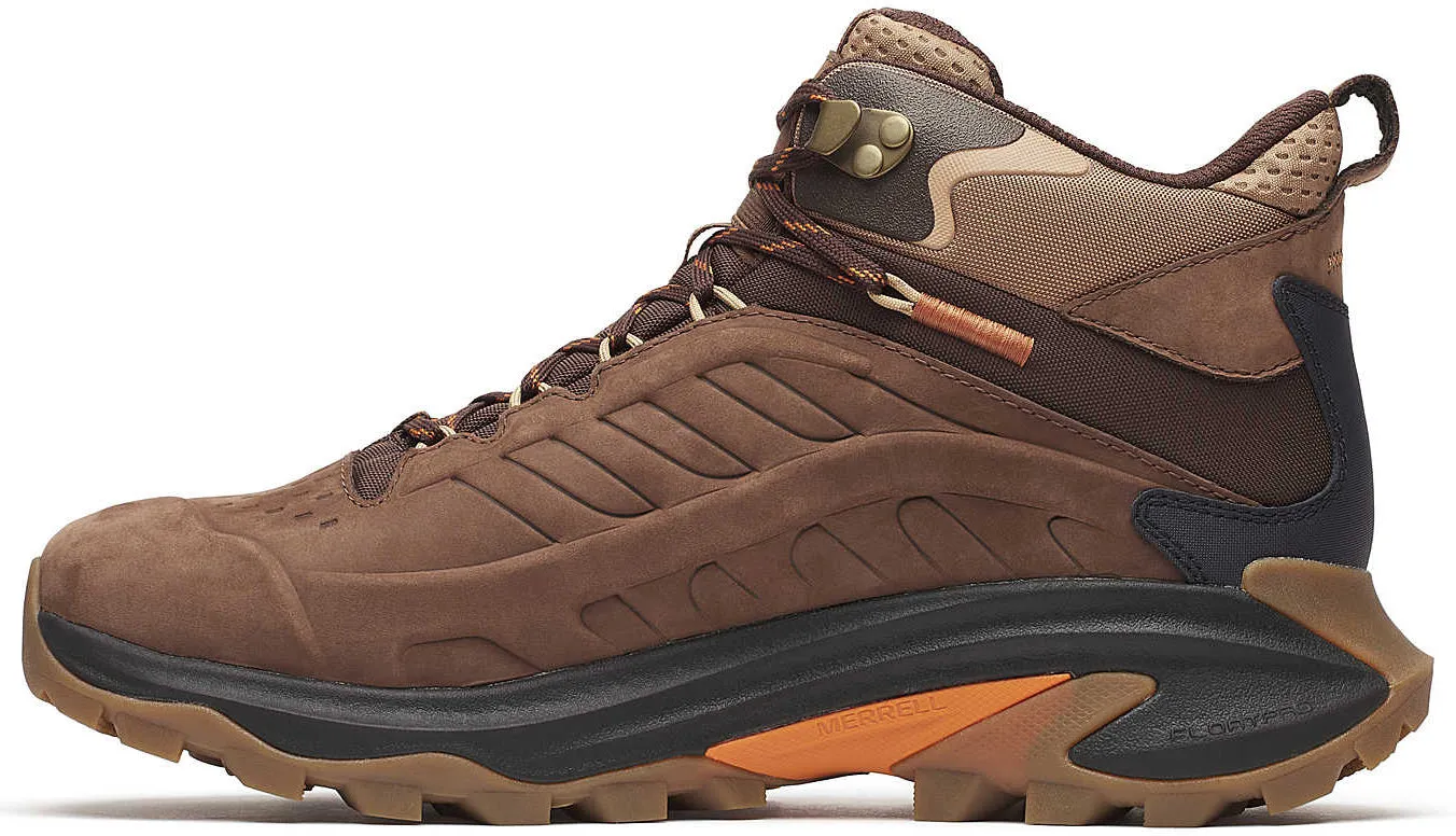 Multi-Use Footwear Merrell Moab Speed 2 Leather Mid Waterproof Mens Walking Boots - Brown