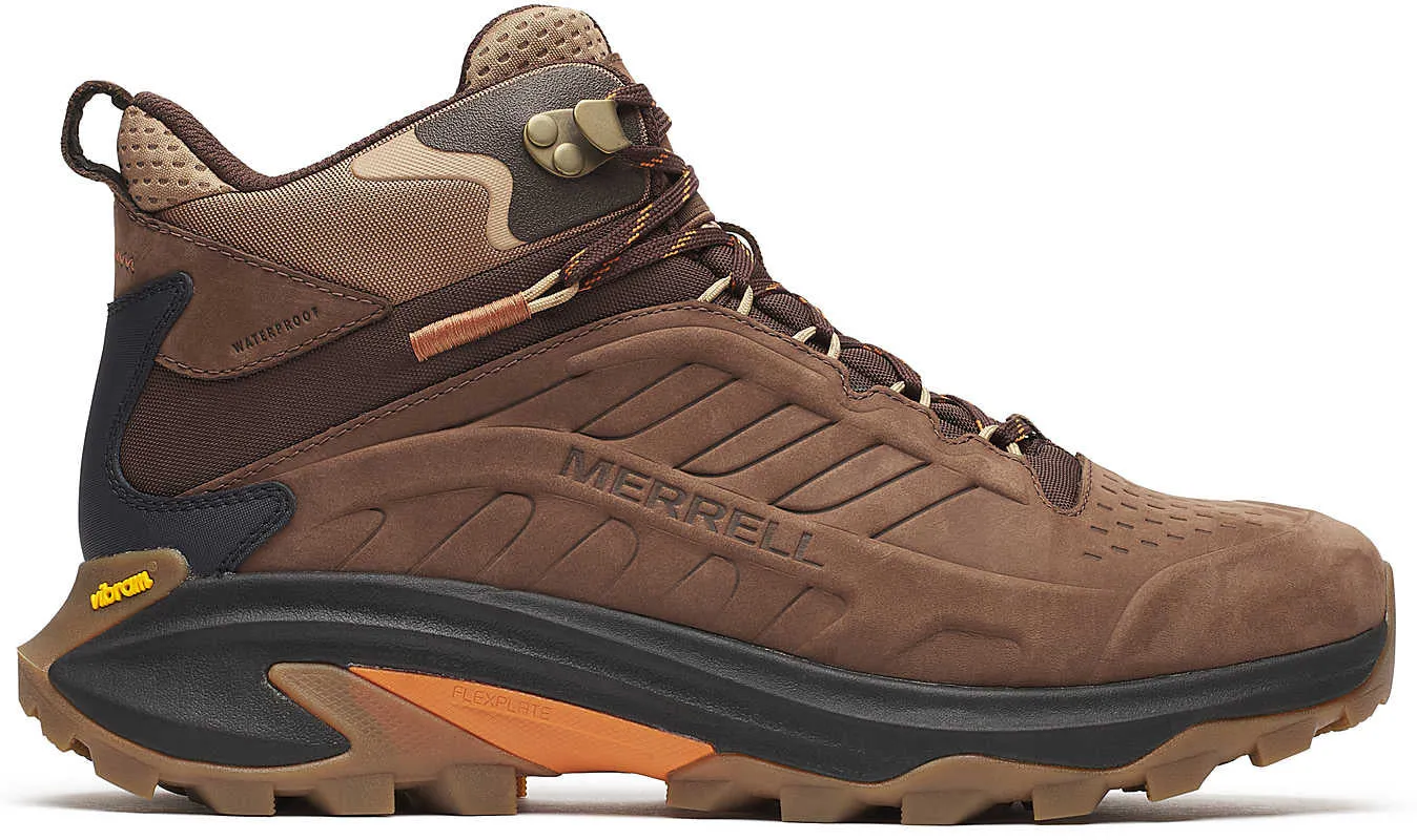 Mountain Trek Support Merrell Moab Speed 2 Leather Mid Waterproof Mens Walking Boots - Brown