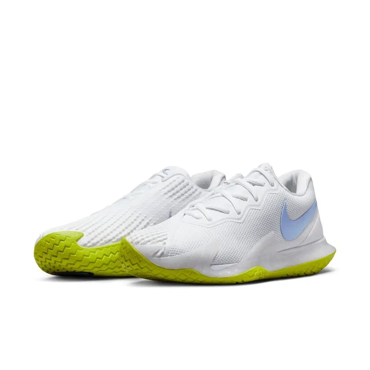 synthetic leather Foot Protection Nike Court Zoom Vapor Cage 4 Rafa Men Hard Court Tennis Shoes -  White/Cobalt Bliss-Bright Cactus